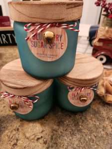 Christmas penny candles from Dollar general