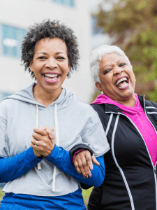 3 older women smiling