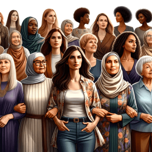 many woman all ages and races