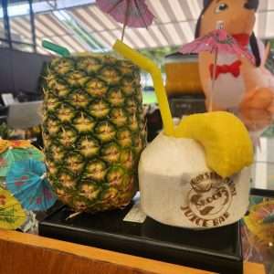 pinapple drink at Bayside Marketplace Miami