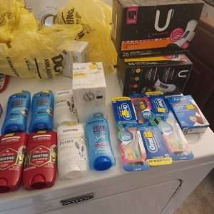 clearance items at dollar general deodorant, toothbrush, maxi pads , soap.