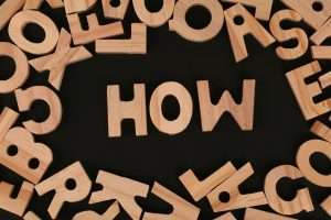 Word How Made of Wooden Letters