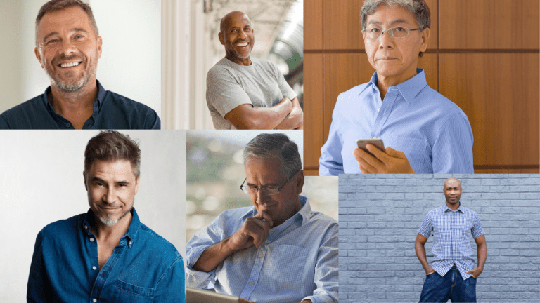 pictures of several men over 50