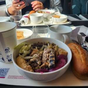 Food on Eurostar train