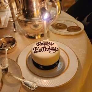 happy birthday cake Ritz Carlton London