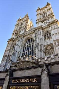 Stunning view of Westminster Abbey showcasing Gothic architecture in London, UK.