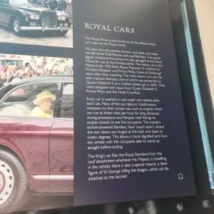 Royal car at the Mews in London